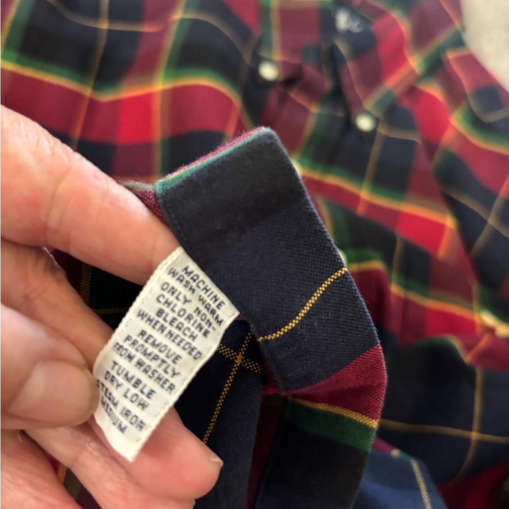 Vintage Ralph Lauren Red and Green Casual Button Down Shirt, excellent condition - Picture 12 of 12